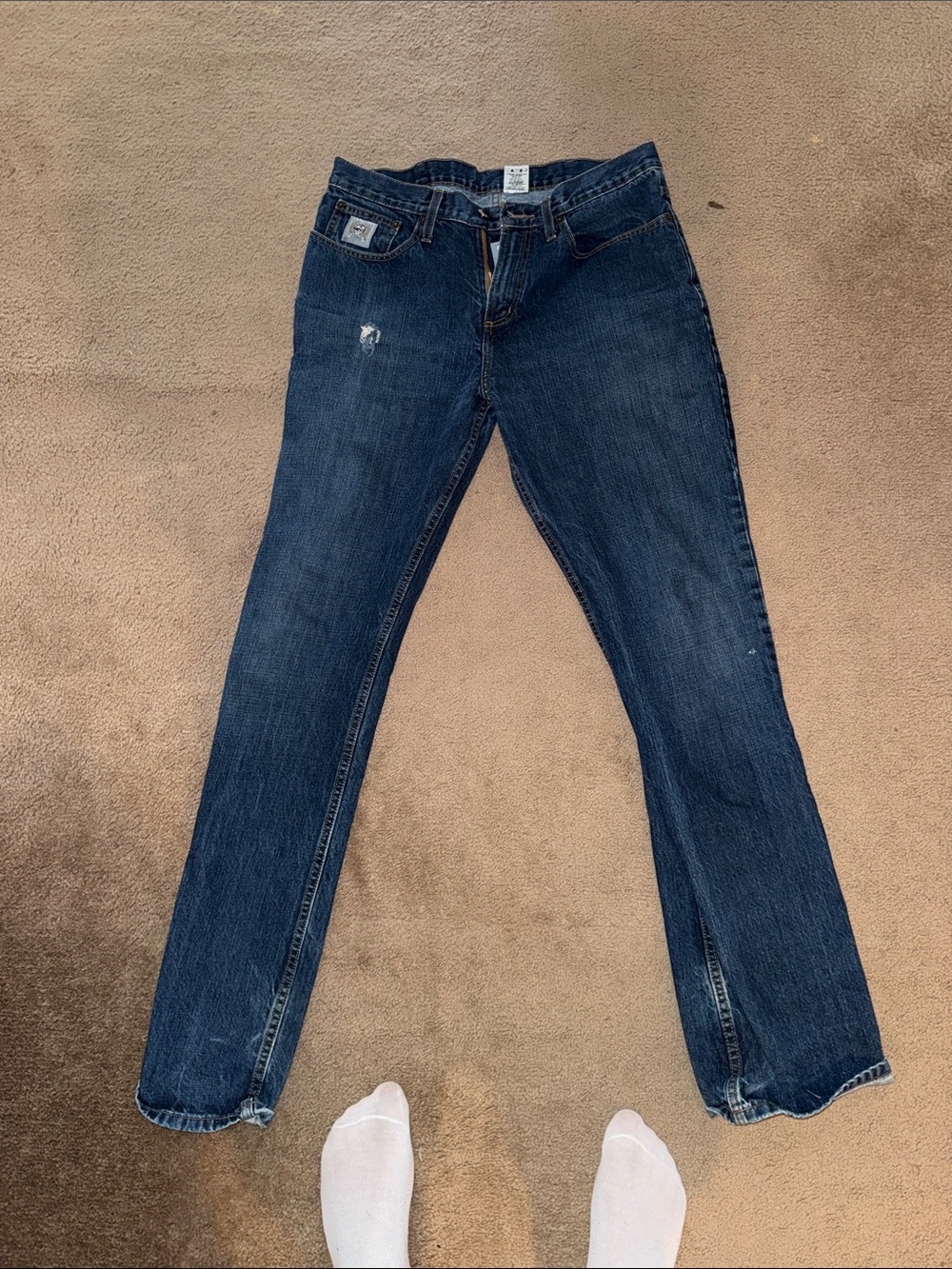 Cinch Dark Blue Men’s Straight Jeans silver label